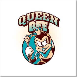 Cuphead Vintage Cartoons Queen Bee Posters and Art